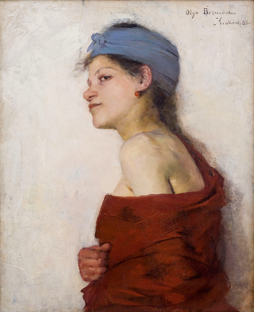 Olga Boznańska autoportret z pierwszych